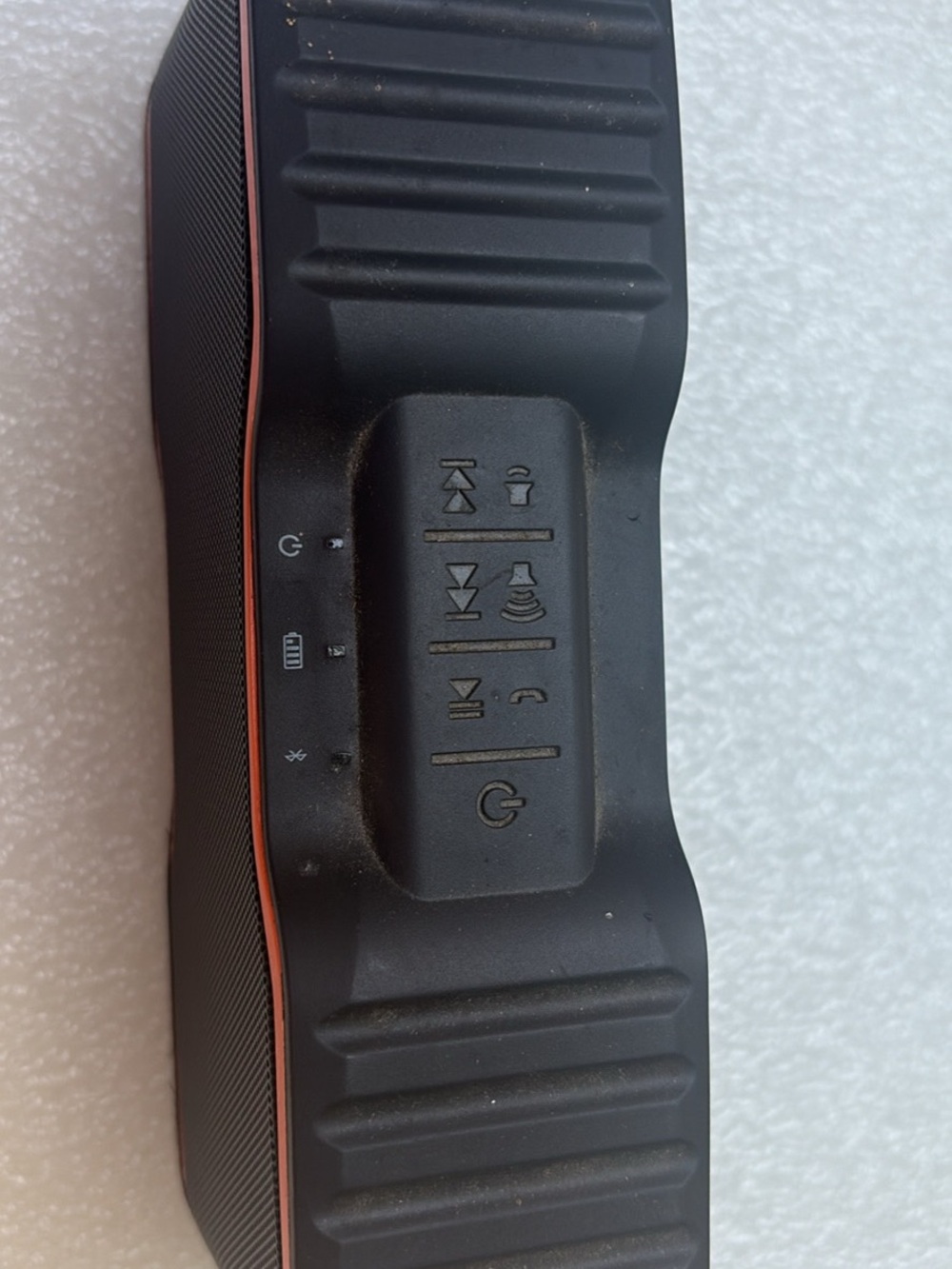 Portable Bluetooth Speaker - Black with Orange Trim